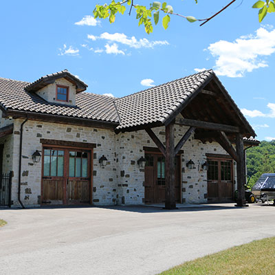 timber house exterior